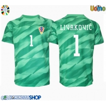 Maglie da calcio Croazia Dominik Livakovic #1 Portiere Seconda Maglia Europei 2024 Manica Corta